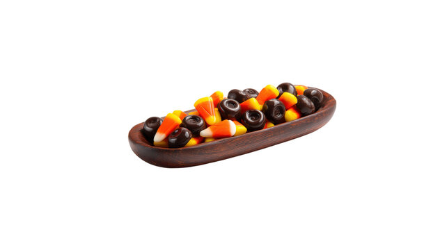 Halloween candy corn chocolate bowl