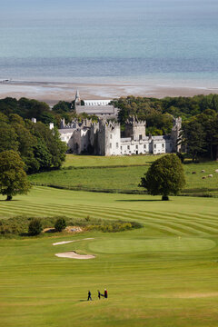 Ireland, Leinster, County Fingal, View of Howth Castle
