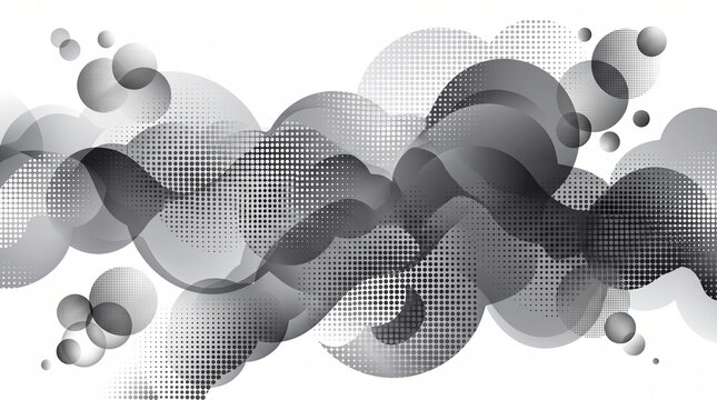 Monochrome abstract background featuring elegant gradients, geometric shapes, and subtle artistic textures. A clean and modern composition with a sophisticated black-and-white aesthetic, perfect for g