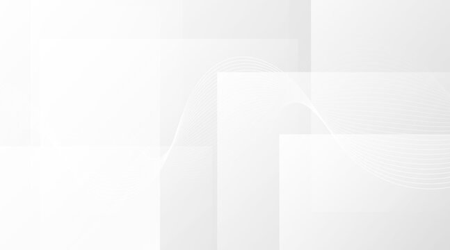 Minimalist Abstract White Background Featuring Soft Geometric Shapes and Subtle Fluid Wave Lines for Modern Professional Design