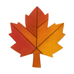 Naklejka premium PNG Autumn maple leaf illustration