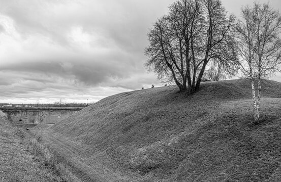 View of the Ninth Fort site, the Nazi Germans' execution site of the Jews in the Kovno Ghetto during World War II. Kaunas, Lithuania