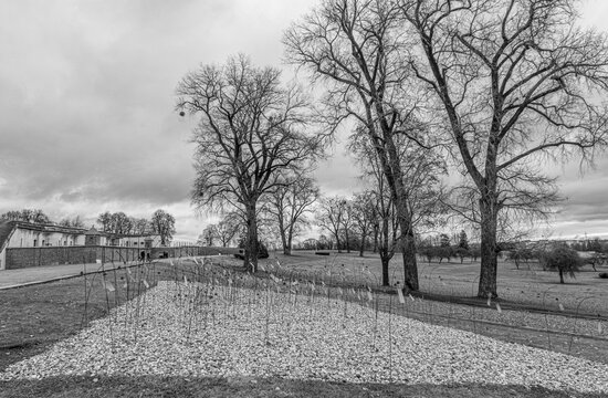 View of the Ninth Fort site, the Nazi Germans' execution site of the Jews in the Kovno Ghetto during World War II. Kaunas, Lithuania