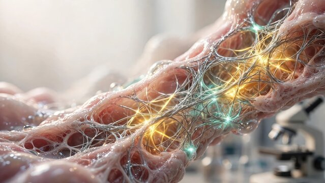 Glowing Neural Network Structure at a Cellular Level