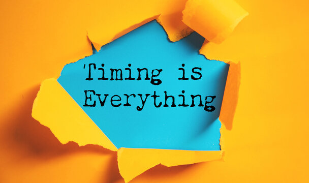 Timing is Everything is shown using the text