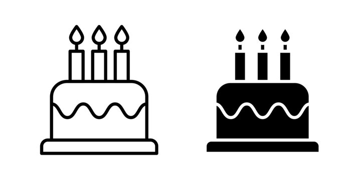 Birthday cake icon