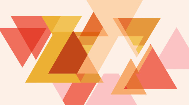 Abstract background with colorful overlapping geometric triangles