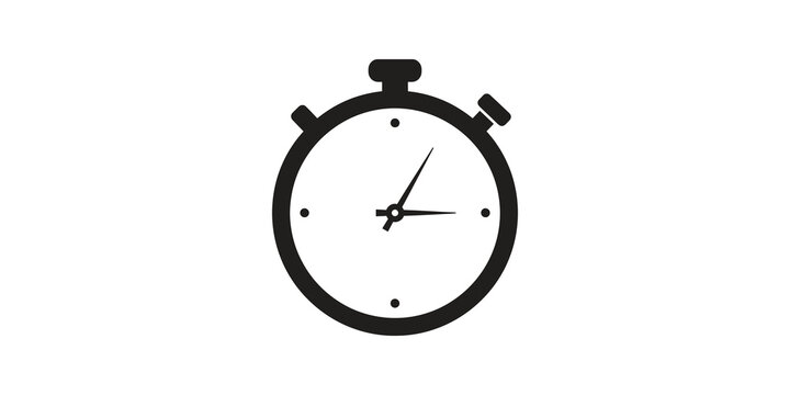Stopwatch icon for measuring time and performance in sports or races.