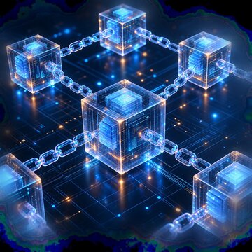 Transparent Blockchain Cubes Connected in a Digital Network
