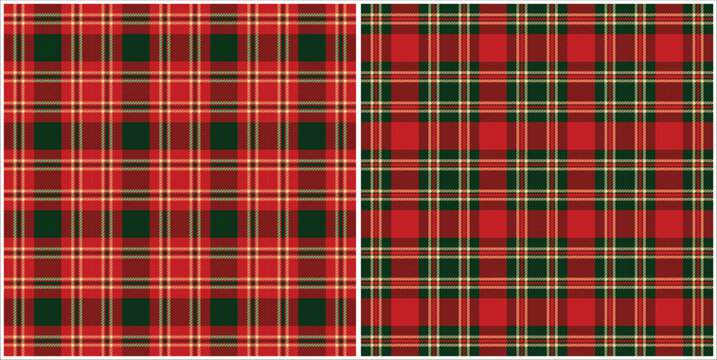 green and red tartan seamless pattern vector pattern background design for fabric textile wrapping paper wallpaper tablecloth decor apparel print-on-demand products digital background