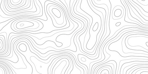 Topographic map vector background, abstract contour lines on white, minimalist geographic terrain pattern for web design © MD.HUZZATULLAHISLAM