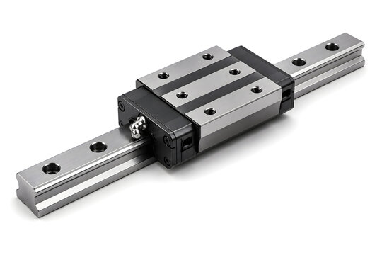 Precision linear guide rail with carriage for industrial automation and high accuracy motion control