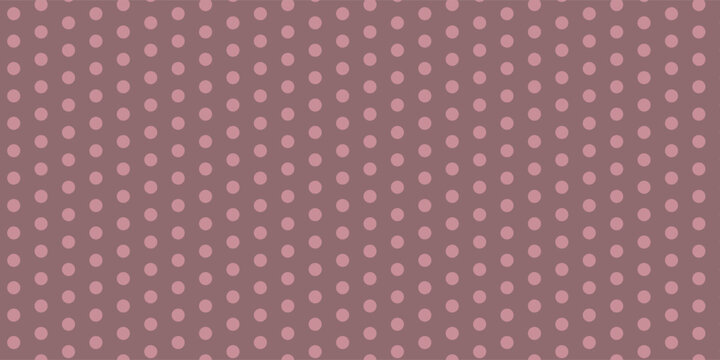 Cute birthday polka dot seamless pattern. Colorful clown repeated round confetti background. Pastel pink dotted wallpaper for Easter wrapping paper, birthday decoration, kid bday nursery decor. Vector