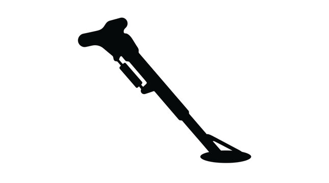 Motorcycle kickstand silhouette vector illustration isolated on white background