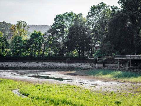 Trocken gelegter See
