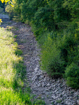 Trocken gelegter See