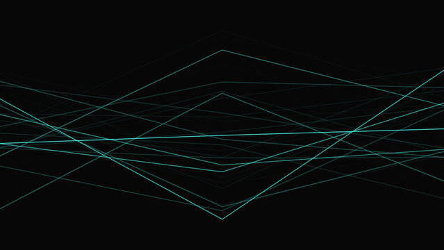 Geometric shapes metrics track white polyhedral wireframe parameters over deep voids. Engineering company corporate media packages look highly polished using these geometric shapes.
