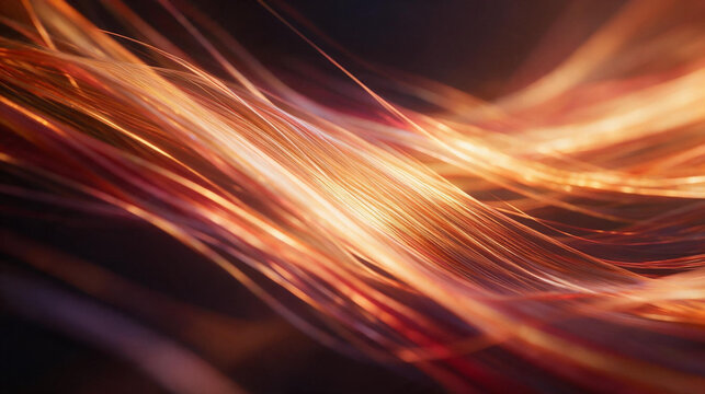 Glowing Fiber Optic Lines Flowing with Energy Background