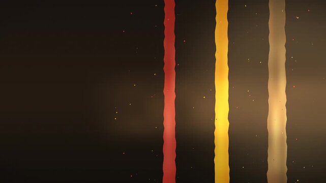 Vertical colorful stripes on dark background. 2d animation