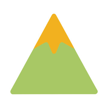 Stylized mountain icon