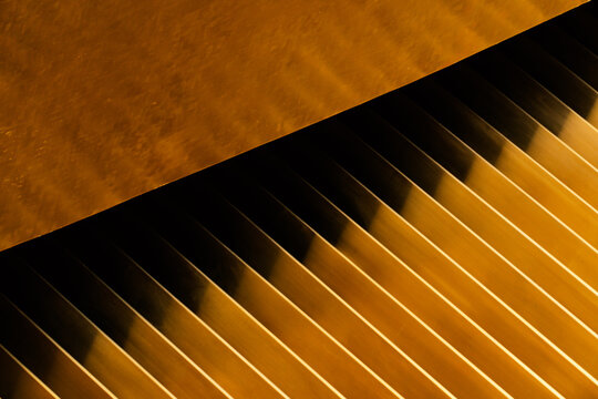 part of modern gold color building architecture background	