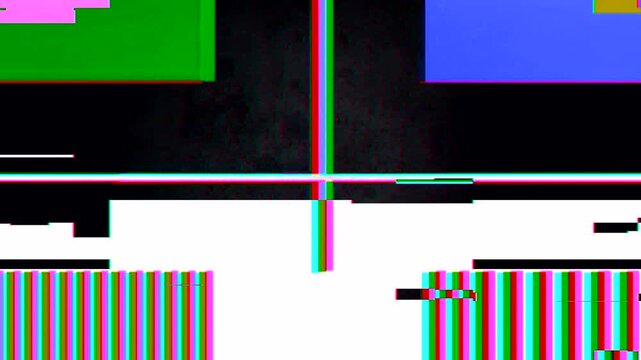 Signal Jam Glitch Transition Overlay Radio Interference Effect
