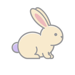 Fototapeta premium Cartoon rabbit illustration