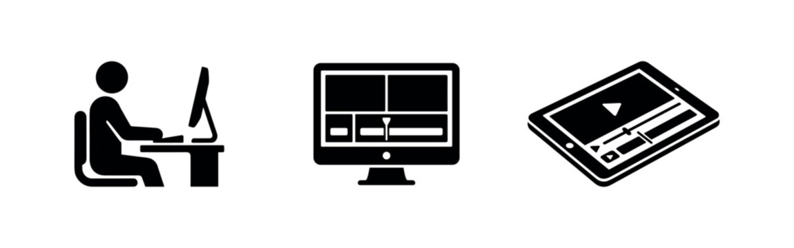 Video Editing and Post Production Software Icons