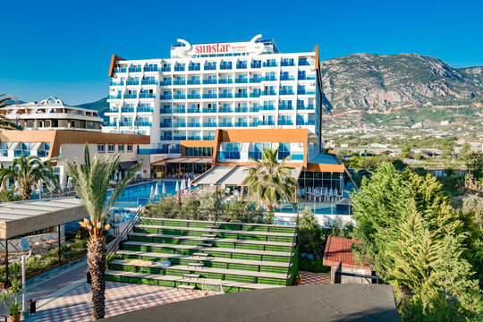 Alanya, Turkey &ndash; april 17, 2025: Sun Star Resort, hotels along the coast