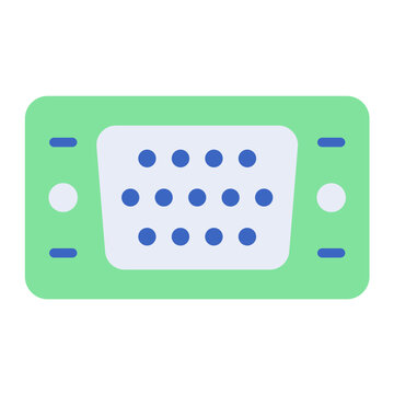 Vga Port Vector Design Icon Style