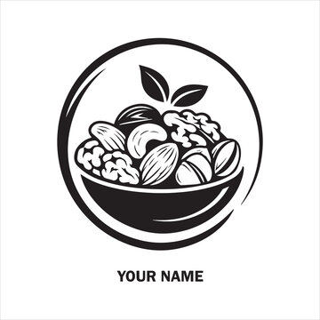 Nut seller logo icon