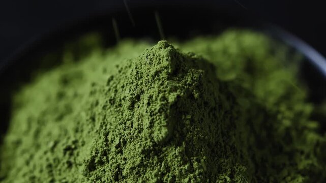 Premium Matcha Powder Close Up