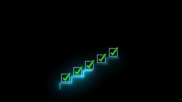 Business planning goals with digital checklist and target strategy, success achievement steps, corporate project management, performance tracking, strategic on alpha transparent background.