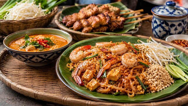thai food padthai and all