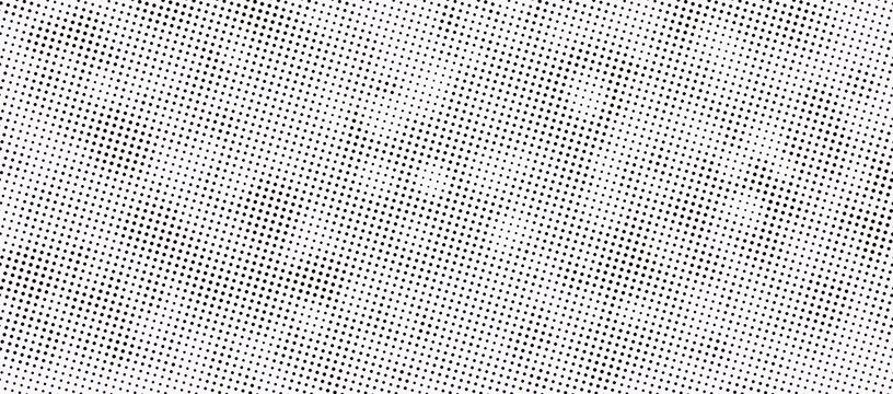 Black and white halftone dot pattern texture background