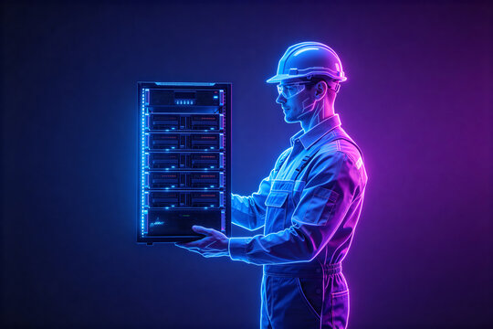 Data Engineer Neon Glow Professional