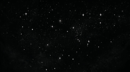 Fototapeta premium Night sky filled with countless stars shining against dark vast space.