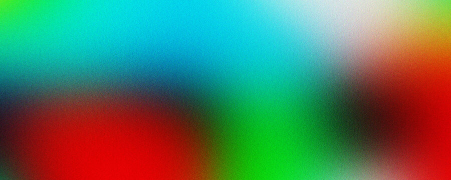 abstract background with bold color blocks of red green and blue enhanced by a fine grain texture for design.