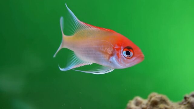 The Firefish Goby (or Fire Dartfish) is known in the market as the "Red Antenna Rocket" saltwater fish.
