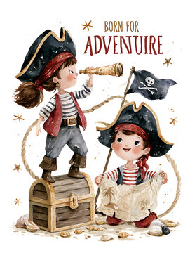 Kids celebrate Talk Like a Pirate Day with pirate costumes and fun activities at a party during the afternoon