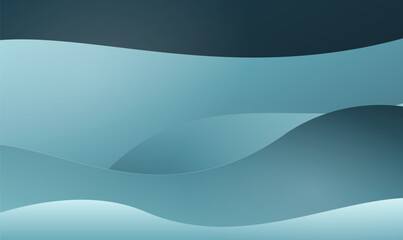 Obraz premium Abstract Blue Wave Vector Background for Tech Website Banner and Corporate Presentation Template