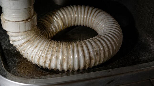 Coiled Flexible Drain Pipe with Gigapixel High Fidelity Detail 20260509