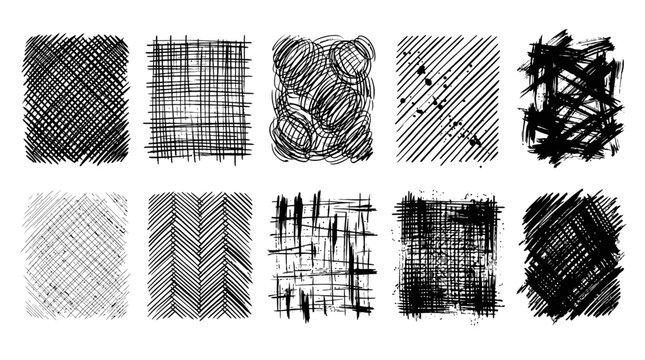 Abstract Grunge Splatter Brush Strokes and Ink Bursts Vector Elements Collection