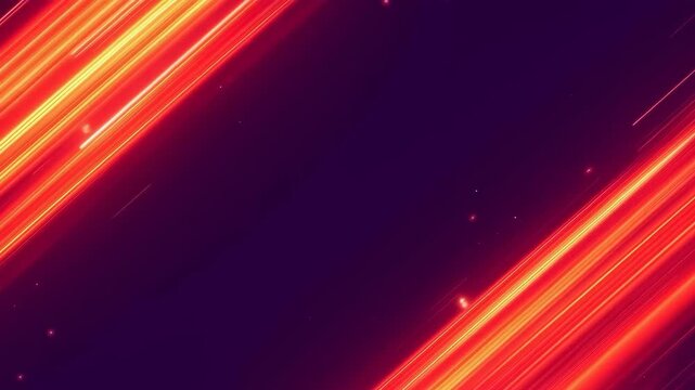 Red Neon Light Streak Diagonal Abstract Background Creates Dynamic Futuristic Motionscape