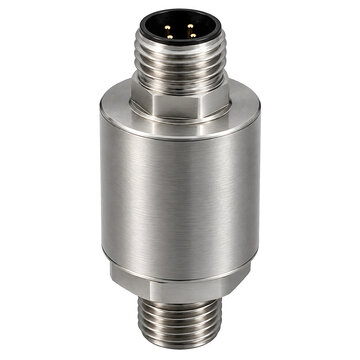 Industrial Vibration Sensor with Stainless Steel Housing and M12 Connector for Predictive Maintenance Monitoring