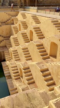 peena panna ka kund or baoli in jaipur near fort. a water stepwell in jaipur in india.