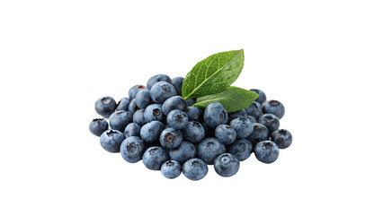 Bunch of fresh ripe blueberries raw antioxidant superfood isolated on transparent background © Pendleton-png
