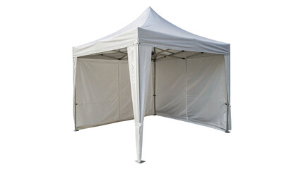 White promotional event tent outdoor exhibition booth shelter isolated on transparent background © Pendleton-png