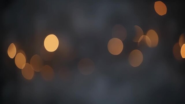 Abstract Golden Bokeh Light Background Creating Warm Dreamy Blurred Atmosphere for Design Use