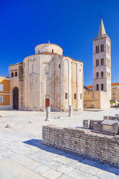 St Donatus Church in Zadar, Croatia &ndash; Pre-Romanesque Medieval Architecture and Historic Landmark